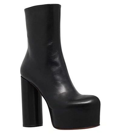 Shop Vetements Plato Leather Platform Boots In Black