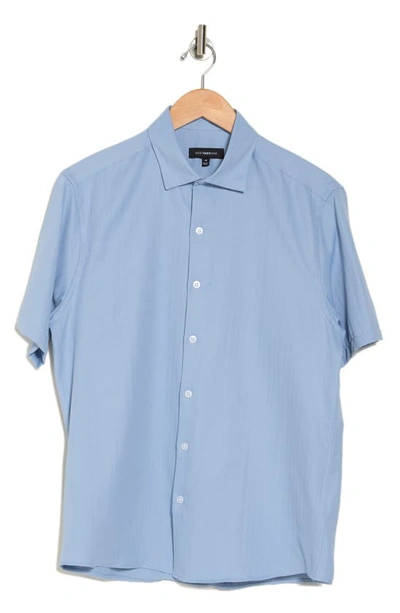 WESTZEROONE WESTZEROONE BAYLOR COTTON SHORT SLEEVE BUTTON-UP SHIRT 