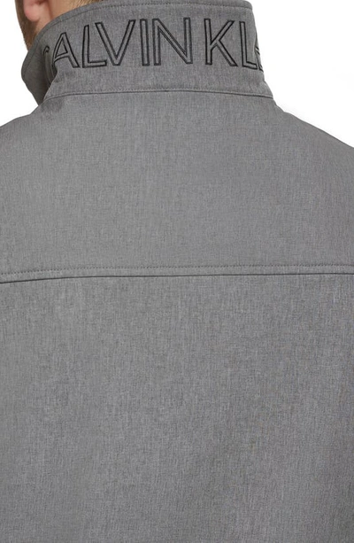 Calvin Klein Men's Infinite Stretch Soft Shell Vest In Light Grey Heather