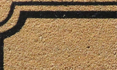 Entryways Pineapple Coir Doormat In Natural Coir / Black