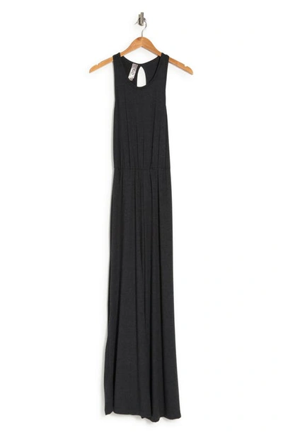Go Couture Keyhole Back Jumpsuit In Charcoal