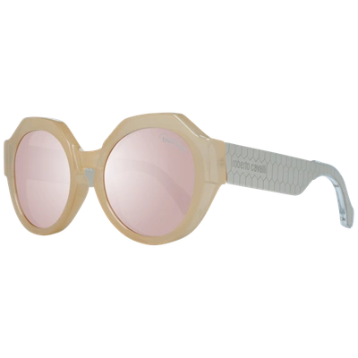 Shop Roberto Cavalli Cream Women Women's Sunglasses