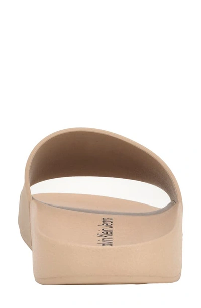 Calvin Klein Women's Arin Logo Beach Slide Sandals In Taupe