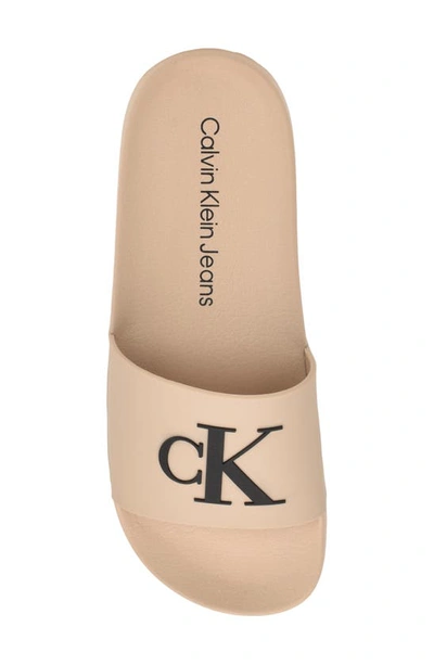 Shop Calvin Klein Arin 2 Slide Sandal In Taupe