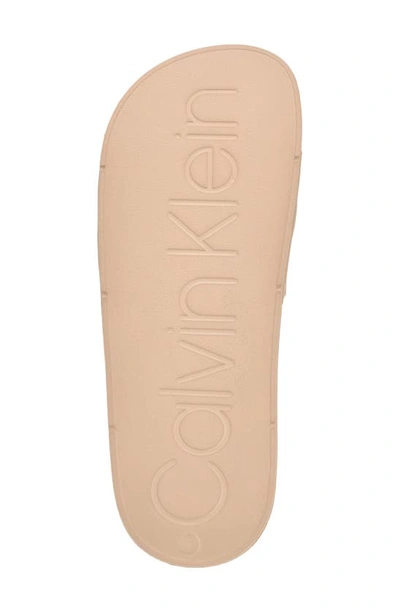 Calvin Klein Women's Arin Logo Beach Slide Sandals In Taupe