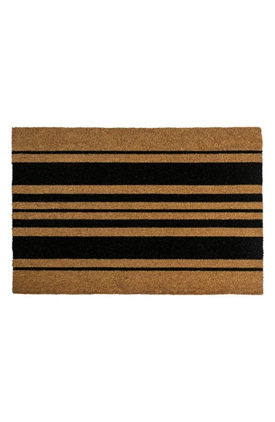Shop Entryways Bold Stripes Doormat In Natural Coir / Black