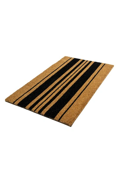 Shop Entryways Bold Stripes Doormat In Natural Coir / Black