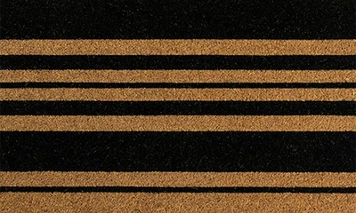 Shop Entryways Bold Stripes Doormat In Natural Coir / Black