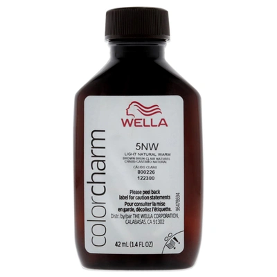Shop Wella Color Charm Permanent Liquid Haircolor - 5nw Light Natural Warm Blonde For Unisex 1.4 oz Hair Color In Silver