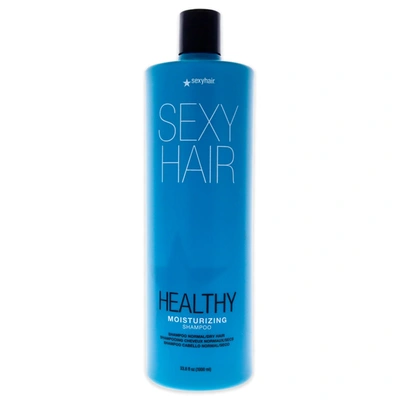 Shop Sexy Hair Moisturizing Shampoo For Unisex 33.8 oz Shampoo In Blue