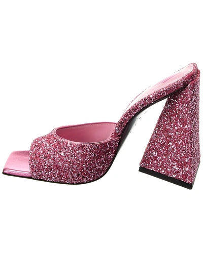 Shop Attico Devon Glitter Sandal In Pink