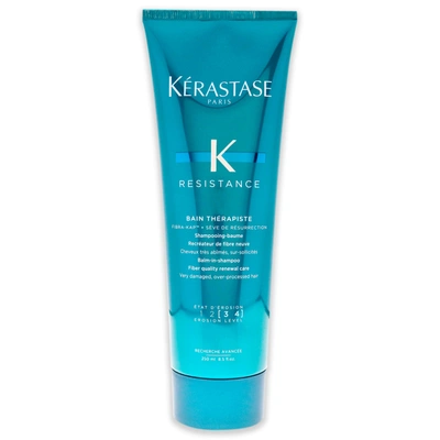 Shop Kerastase Resistance Bain Therapiste Shampoo By  For Unisex - 8.5 oz Shampoo In Blue