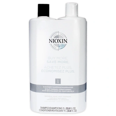 Shop Nioxin System 1 Kit By  For Unisex - 33.8 oz Shampoo, Conditioner In Silver