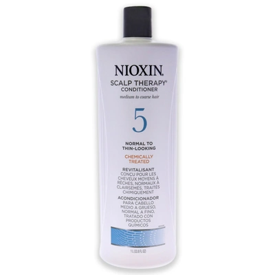 Shop Nioxin System 5 Scalp Therapy Conditioner By  For Unisex - 33.8 oz Conditioner In Silver