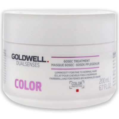 Shop Goldwell Dualsenses Color 60sec Treatment For Unisex 6.7 oz Treatment In Silver