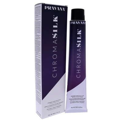 Shop Pravana Chromasilk Creme Hair Color - 4.37 Golden Violet Brown By  For Unisex - 3 oz Hair Color In Black