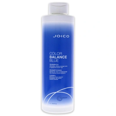 Shop Joico Color Balance Blue Shampoo For Unisex 33.8 oz Shampoo In Silver