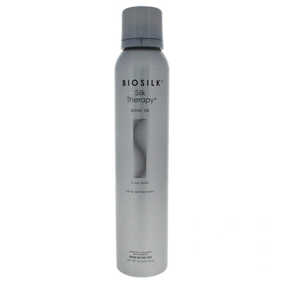 Shop Biosilk Silk Therapy Shine On By  For Unisex - 5.3 oz Hair Spray In Silver
