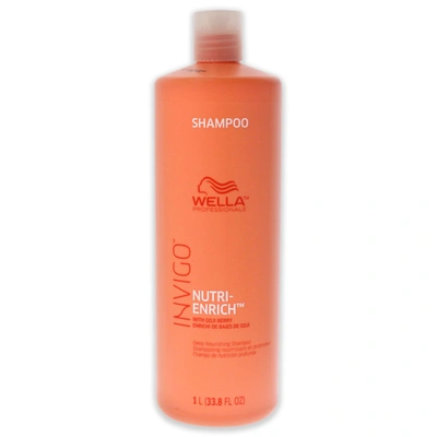 Wella Invigo Nutri-enrich Deep Nourishing Shampoo For Unisex 33.8 oz Shampoo  In Pink | ModeSens