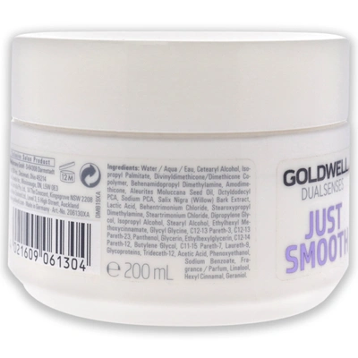 Shop Goldwell Dualsenses Just Smooth 60 Second Treatment For Unisex 6.7 oz Treatment In Silver