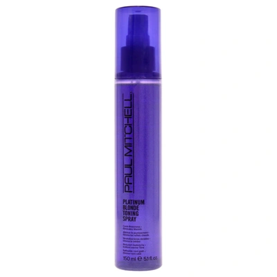 Shop Paul Mitchell Platinum Blonde Toning Spray For Unisex 5.1 oz Spray In Blue