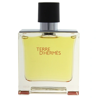 Shop Hermes Terre D By  For Men - 2.5 oz Pure Perfume Spray In Orange