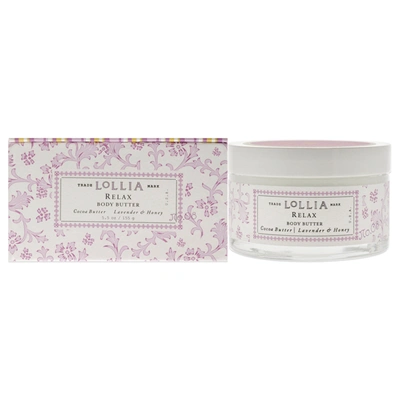 Shop Lollia Relax Body Butter For Unisex 5.5 oz Moisturizer In Silver