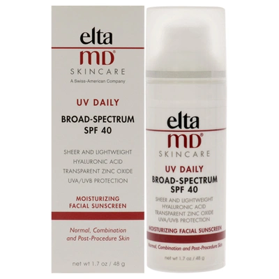 Shop Eltamd Uv Daily Moisturizing Facial Sunscreen Spf 40 By  For Unisex - 1.7 oz Sunscreen In Silver