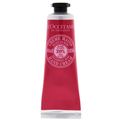Shop L'occitane Shea Butter Delightful Rose Hand Cream For Unisex 1 oz Hand Cream In Red