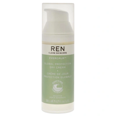 Shop Ren Evercalm Global Protection Day Cream By  For Unisex - 1.7 oz Cream In Silver
