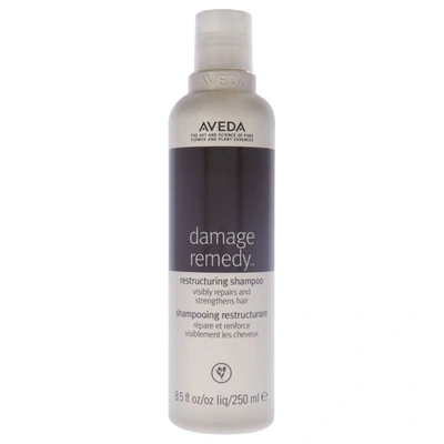 Shop Aveda Damage Remedy Restructuring Shampoo For Unisex 8.5 oz Shampoo In Black