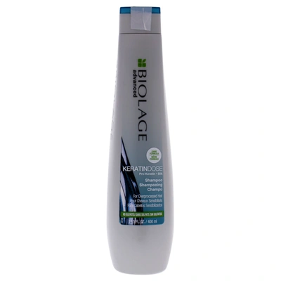 Shop Matrix Biolage Keratin Dose Shampoo For Unisex 13.5 oz Shampoo In Silver