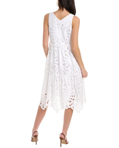 Shop Trina Turk Enjoy Midi Dress In White