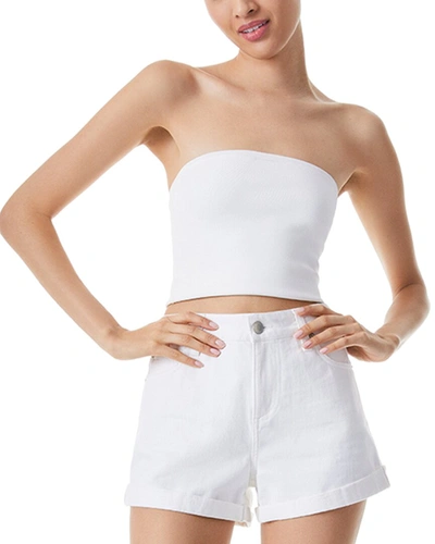 Shop Alice And Olivia Alison Tube Top Sweater In White