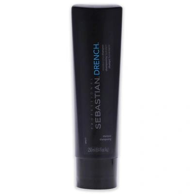 Shop Sebastian Drench Moisturizing Shampoo For Unisex 8.4 oz Shampoo In Blue