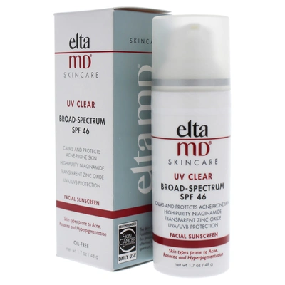 Shop Eltamd Uv Clear Facial Sunscreen Spf 46 By  For Unisex - 1.7 oz Sunscreen In Silver