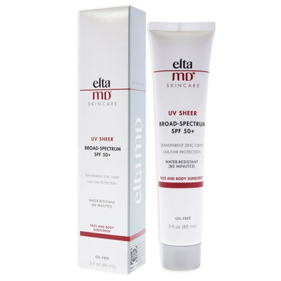 Shop Eltamd Uv Sheer Spf 50 By  For Unisex - 3 oz Sunscreen In Silver