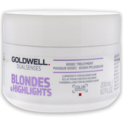 Shop Goldwell Dualsenses Blondes Highlights 60 Sec Treatment For Unisex 6.7 oz Treatment In Silver