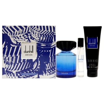 Shop Alfred Dunhill Driven Blue By  For Men - 3 Pc Gift Set 3.4oz Edt Spray, 3oz Shower Gel, 0.15ml Travel