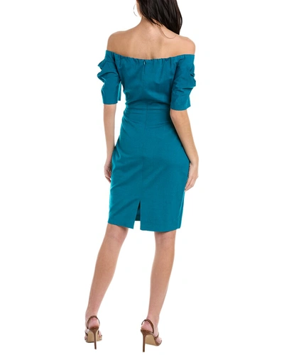 Shop Trina Turk Witty Sheath Dress In Blue