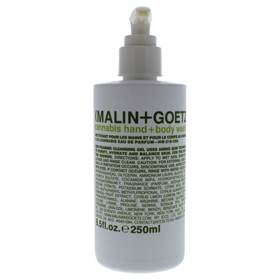 Shop Malin + Goetz Cannabis Hand And Body Wash For Unisex 8.5 oz Body Wash In Silver