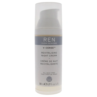Shop Ren V-cense Revitalising Night Cream For Unisex 1.7 oz Cream In Beige