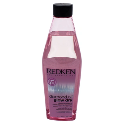Shop Redken Diamond Oil Glow Dry Gloss Shampoo For Unisex 10.1 oz Shampoo In Red