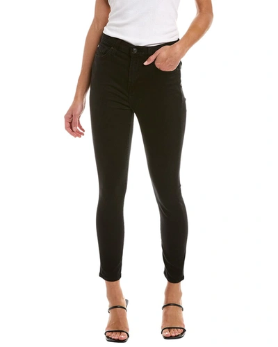 Shop 7 For All Mankind Gwenevere Night Black High-rise Skinny Jean