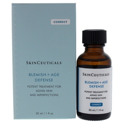 Shop Skinceuticals Blemish Plus Age Defense Serum For Unisex 1 oz Serum In Silver