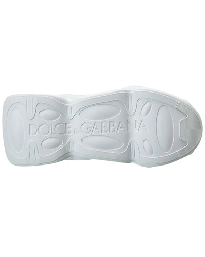 Shop Dolce & Gabbana Knit Sock Sneaker In White