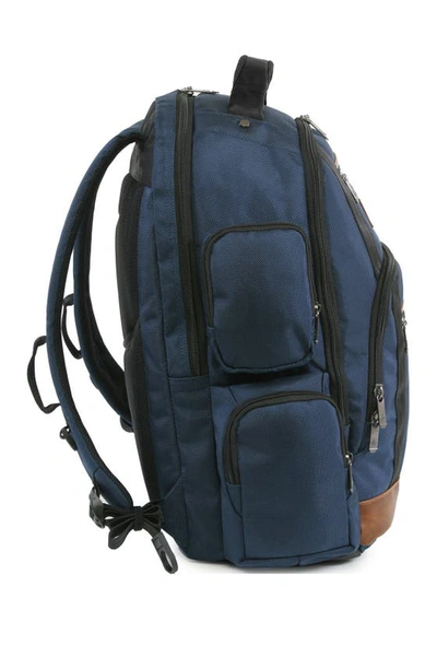 Shop Original Penguin Peterson Laptop Backpack In Navy