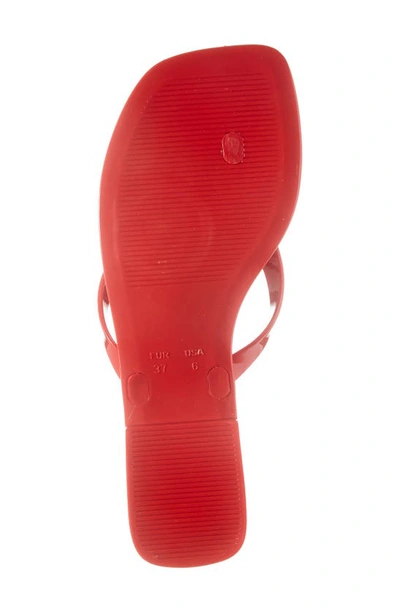 Shop Jeffrey Campbell So Sweet Flip Flop In Red Shiny
