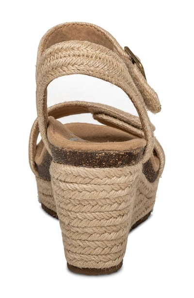 Shop Aetrex Sydney Wedge Espadrille Sandal In Natural