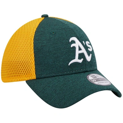 Shop New Era Green Oakland Athletics Shadow Neo 39thirty Flex Hat
